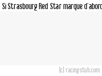 Si Strasbourg Red Star marque d'abord - 1935/1936 - Championnat inconnu